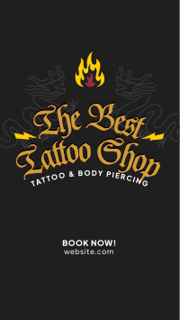 Tattoo & Piercings Instagram Reel Image Preview