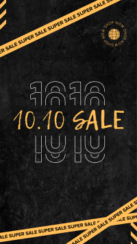 10.10 Sale Tape Facebook Story