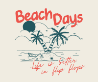 Summer Beach Life Facebook Post Design