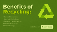 Recycling Benefits Animation