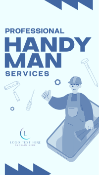 Professional Handyman Instagram Reel Image Preview