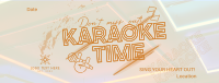 Join Karaoke Time Facebook Cover Design