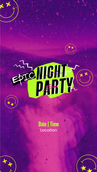 Epic Night Party Instagram Story