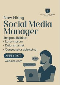 Need Social Media Manager Flyer