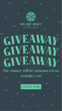 Confetti Giveaway Announcement Instagram Story