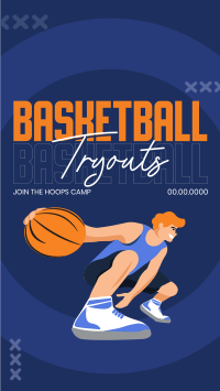 Basketball Tryouts Instagram Reel Image Preview