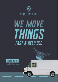 Fast & Reliable Delivery Flyer Design