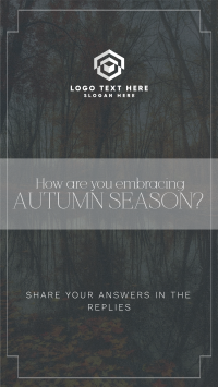 Minimalist Autumn Customer Engagement Instagram Story