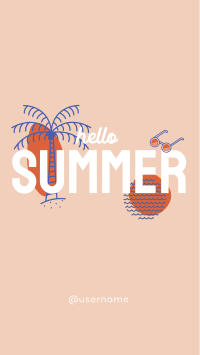 Hello Summer Instagram Story