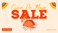 Happy Taco Mascot Sale Facebook Event Cover