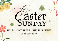 Easter Floral Postcard