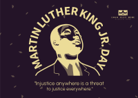 Martin Luther Day Celebration Postcard