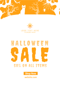 Spooky Midnight Sale Poster