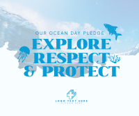 Ocean Day Pledge Facebook Post