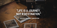 Life is a Journey Twitter Post