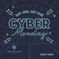 Cyber Madness Instagram Post Design