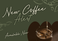 Brand New Coffee Flavor Postcard