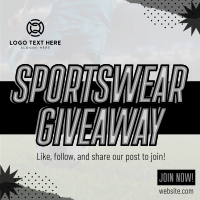 Sportswear Giveaway Instagram Post Design