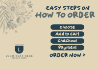 Easy Steps Postcard