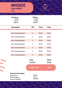 Pattern Corporate Generic Invoice Image Preview