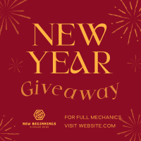 New Year Giveaway Instagram Post Image Preview