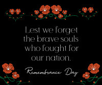 Remembrance Facebook Post example 1