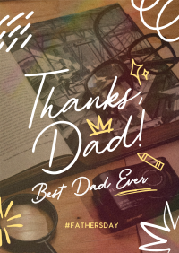 Best Dad Doodle Poster