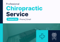 Modern Chiropractic Treatment Postcard Design