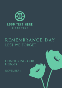 Remembrance Day Poppies Flyer