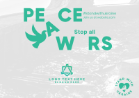 Peace For Ukraine  Postcard