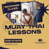 Muay Thai Lessons Instagram Post