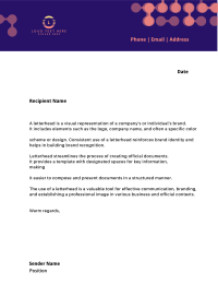 Cyber Security Letterhead