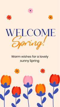 Welcome Spring Greeting Instagram Story