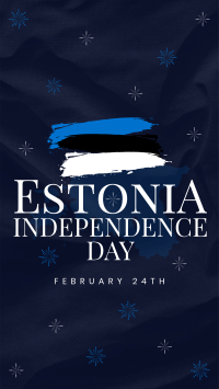 Simple Estonia Independence Day Instagram Reel Design