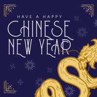 Majestic Chinese New Year Linkedin Post Design