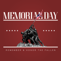 Solemn Memorial Day Linkedin Post Image Preview