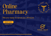 Online Pharmacy Postcard