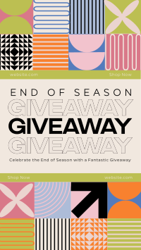 Geometric Conservative Season End Giveaway TikTok Video Design