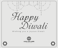 Happy Diwali Facebook Post Design