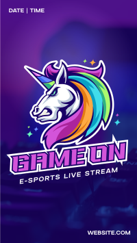 Unicorn Gaming Livestream Instagram Reel Image Preview