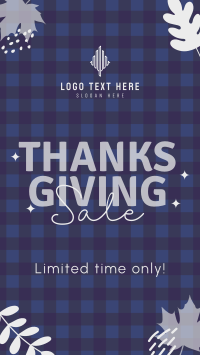 Thanksgivings Checker Pattern Instagram Story