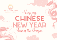 Chinese New Year Dragon Postcard