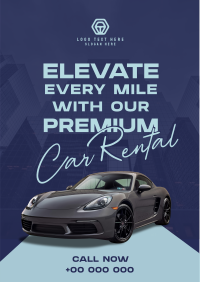 Modern Premium Car Rental Flyer