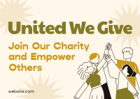 Charity Empowerment Postcard