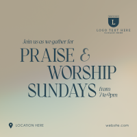 Sunday Worship Instagram Post
