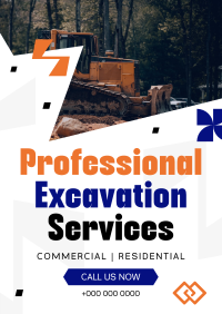 Professional Excavation Services Flyer