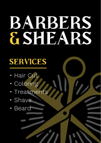 Barbers & Shears Poster