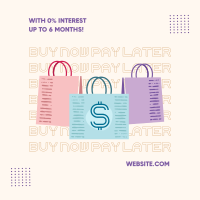 Pay Later Shopping Instagram Post