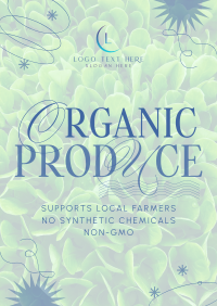 Minimalist Organic Produce Poster