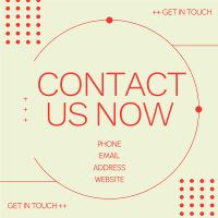 Modern Contact Us Instagram Post Image Preview